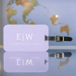 Etiqueta Para Maletas Elegante Profesional Simple Monograma Minimalista<br><div class="desc">Presentamos nuestra Elegante Colección Minimalista Profesional Simple Monograma: Eleva tu estilo con sofisticación atemporal y elegancia subestimada. Esta colección, elaborada con meticulosa atención a los detalles, presenta diseños minimalistas adornados con su monograma personalizado. Cada pieza exuda profesionalismo y refinamiento, perfecto para dar una impresión duradera en cualquier entorno. Desde la...</div>