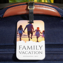 Etiqueta Para Maletas Elegante vacaciones familiares | Foto de viaje fam