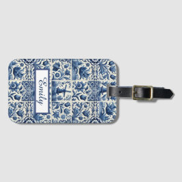 Etiqueta Para Maletas Elegantes mosaicos Delft Personalizados