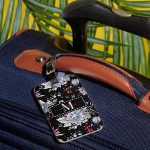 Elegantes Rosas de cráneo negro plateado