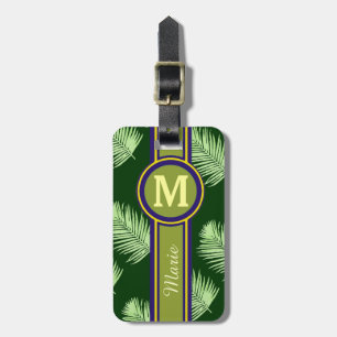 Etiqueta Para Maletas elemento de viaje personalizado verde