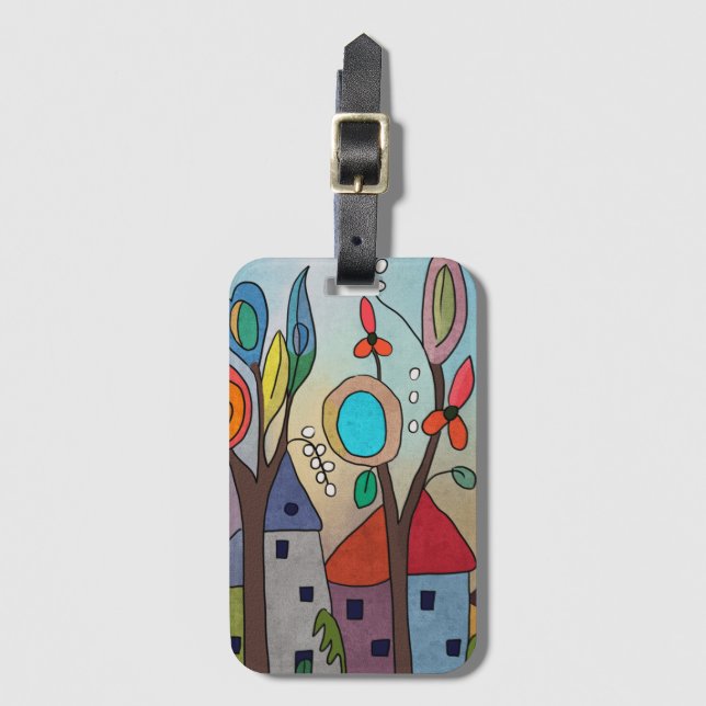 Etiqueta Para Maletas Elfendörfchen (Anverso vertical)