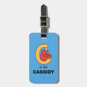 Etiqueta Para Maletas Elmo Alphabet   C NARANJA