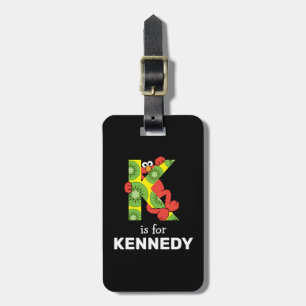 Etiqueta Para Maletas Elmo Alphabet   K Kiwi