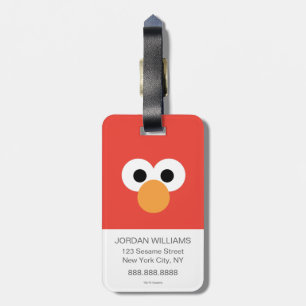 Etiqueta Para Maletas Elmo Big Face