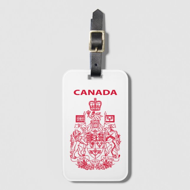 Etiqueta Para Maletas Emblema nacional de Canadá (Anverso vertical)