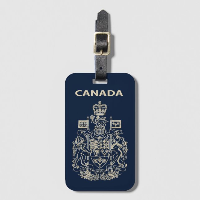 Etiqueta Para Maletas Emblema nacional de Canadá (Anverso vertical)