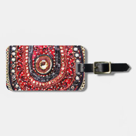 Etiqueta Para Maletas Embroidería Intrincada