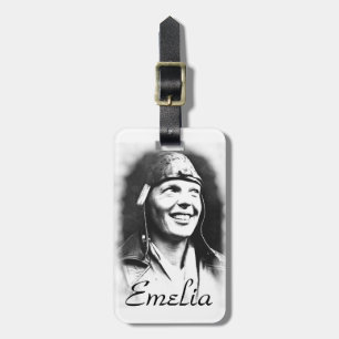 Etiqueta Para Maletas Emelia Earhart - piloto