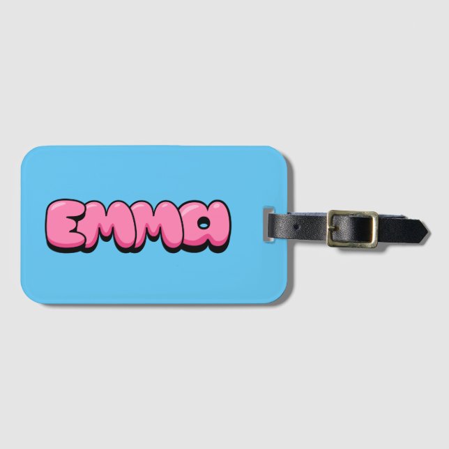 Etiqueta Para Maletas Emma (Anverso horizontal)