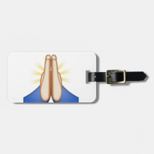 Etiqueta Para Maletas emoji de oración