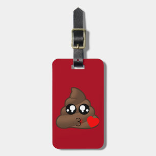 Etiqueta Para Maletas Emoji del impulso del corazón