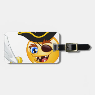 Etiqueta Para Maletas emoji pirata