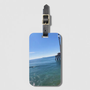 Etiqueta Para Maletas En el muelle, Huntington Beach, California