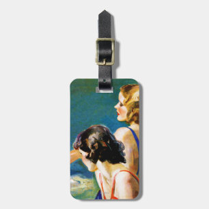 Etiqueta Para Maletas En la piscina