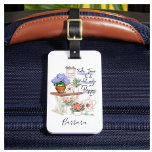 Etiqueta Para Maletas Encantador Gardener Floral First Name<br><div class="desc">Esto canta sentimientos de paz y serenidad - con colores adorables y la habilidad de personalizar el nombre. Siempre es importante tomarse un tiempo para hacer las cosas que nos traen alegría. Cualquier pregunta de diseño sólo envía un chat o un correo electrónico a charmdesignstudio@rcn.com y estaremos encantados de asistirle....</div>