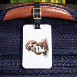 Etiqueta Para Maletas Encantadora Sloth