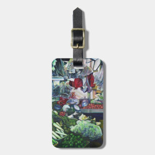 Etiqueta Para Maletas Encuentro de club vegetariano aquí en la tarde del