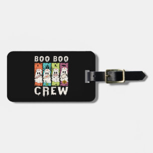 Etiqueta Para Maletas Enfermera de Halloween de Boo Boo Crew