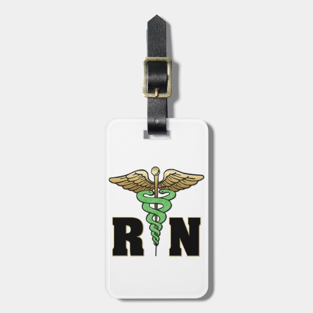Etiqueta Para Maletas Enfermera del RN (Frente Vertical)