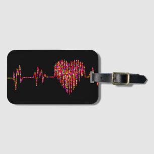 Etiqueta Para Maletas Enfermero de la línea de EKG para la medicina del