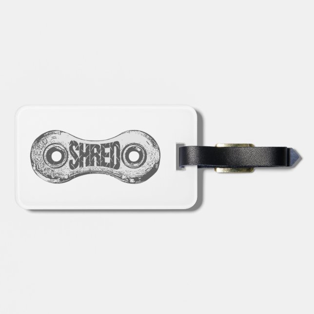 Etiqueta Para Maletas Enlace de la cadena de motocicleta Shred (Atrás Horizontal)