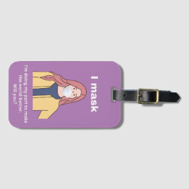 Etiqueta Para Maletas Enmascarar mejor el mundo