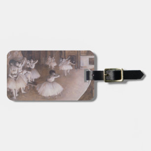 Etiqueta Para Maletas Ensayo en la etapa, 1874 del ballet de Edgar Degas