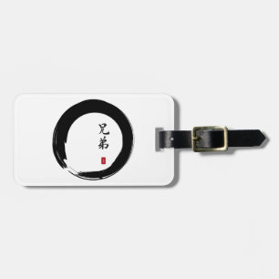 Etiqueta Para Maletas Enso Circle y Brother Calligraphy