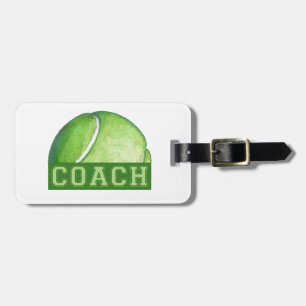 Etiqueta Para Maletas Entrenador de tenis