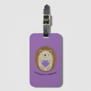Etiqueta Para Maletas Enviándote un Hedgehug Hedgehog