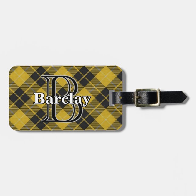 Etiqueta Para Maletas Epic Scotland Clan Barclay Tartan (Frente Horizontal)