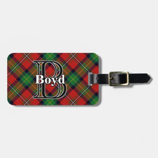 Etiqueta Para Maletas Epic Scotland Clan Boyd Tartan (Frente Horizontal)