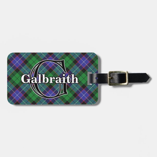 Etiqueta Para Maletas Epic Scotland Clan Galbraith Tartan (Frente Horizontal)