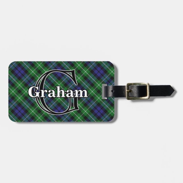 Etiqueta Para Maletas Epic Scotland Clan Graham Tartan (Frente Horizontal)