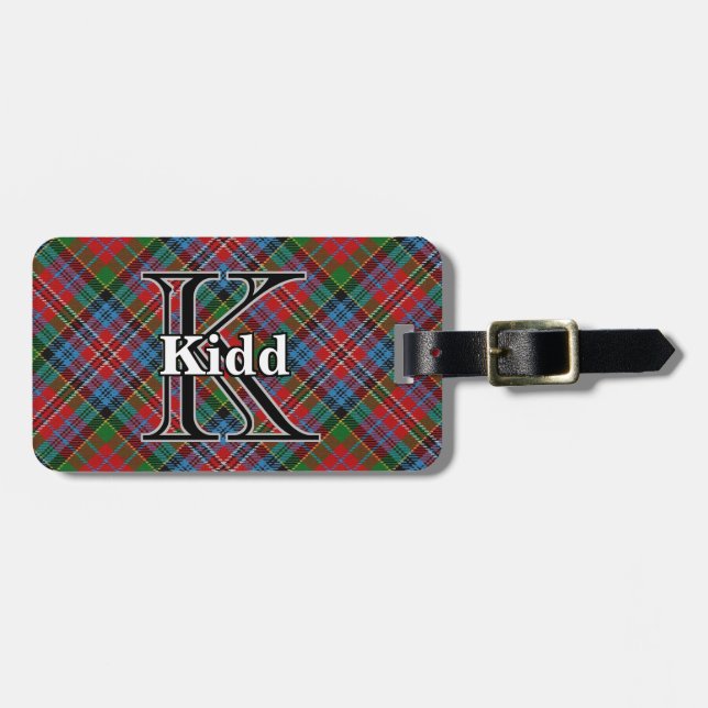 Etiqueta Para Maletas Epic Scotland Clan Kidd Tartan (Frente Horizontal)