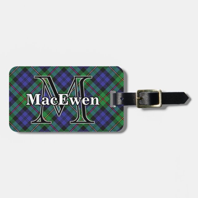 Etiqueta Para Maletas Epic Scotland Clan MacEwen Tartán (Frente Horizontal)