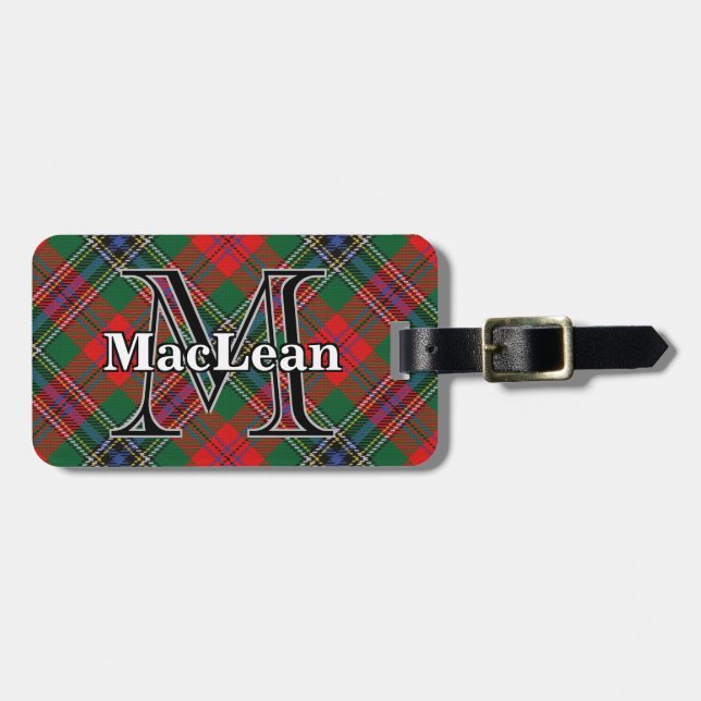 Etiqueta Para Maletas Epic Scotland Clan MacLean Tartán (Frente Horizontal)