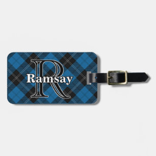 Etiqueta Para Maletas Epic Scotland Clan Ramsay Blue and Black Tartán