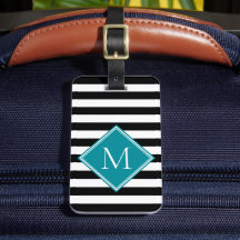 Equipaje con Monograma de Diamante en Teal con Ray