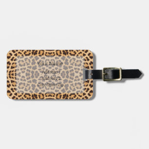 Etiqueta Para Maletas Equipaje de impresión HAMbyWG Leopard o