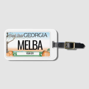 Etiqueta Para Maletas Equipaje del personalizable de la placa de Georgia