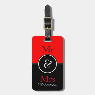 Etiqueta Para Maletas EQUIPAJE ELEGANTE TAG_MODERN "Sr. y señora"