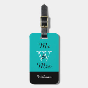 Etiqueta Para Maletas EQUIPAJE ELEGANTE TAG_ " Sr. y señora"
