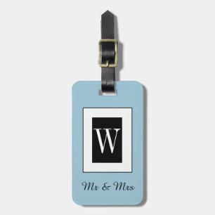Etiqueta Para Maletas EQUIPAJE ELEGANTE TAG_ " Sr. y señora"