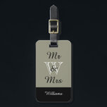 Etiqueta Para Maletas EQUIPAJE ELEGANTE TAG_ " Sr. y señora" 607<br><div class="desc">EQUIPAJE ELEGANTE TAG_ " Sr. y señora" 607 TAUPE/BLACK/WHITE</div>