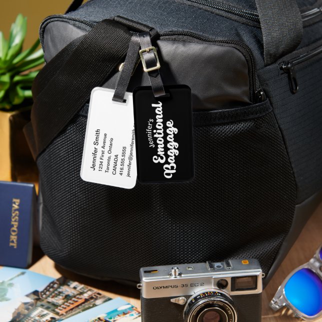 Etiqueta Para Maletas Equipaje emocional (Anverso & Reverso)