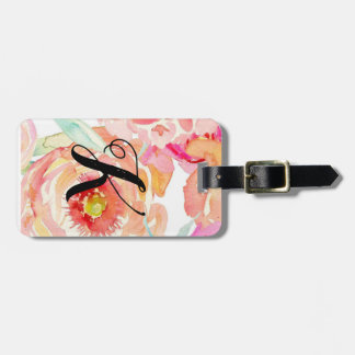 Etiqueta Para Maletas Equipaje floral personalizado Tage