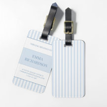 Equipaje Personalizado Preppy Azul Polvoriento Ray