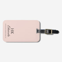 Equipaje Rosa con Monograma Personalizado